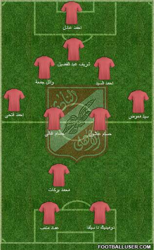 Al-Ahly Sporting Club Formation 2011