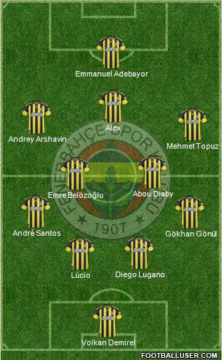 Fenerbahçe SK Formation 2011