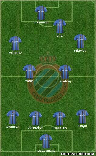 Club Brugge KV Formation 2011