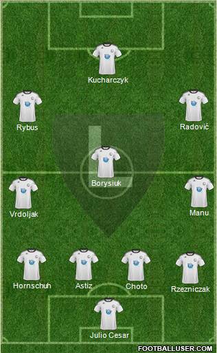 Legia Warszawa Formation 2011