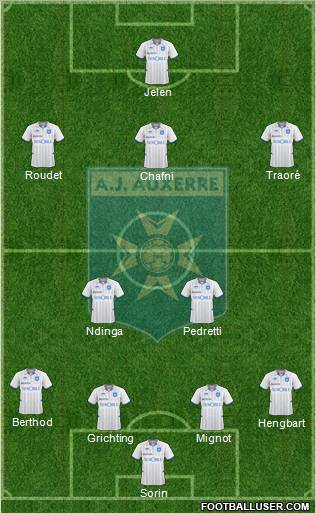 A.J. Auxerre Formation 2011