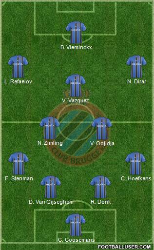 Club Brugge KV Formation 2011