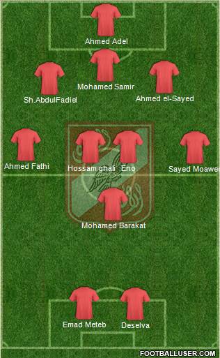 Al-Ahly Sporting Club Formation 2011