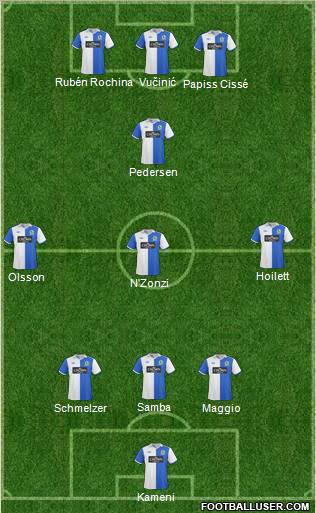 Blackburn Rovers Formation 2011