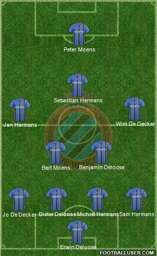 Club Brugge KV Formation 2011