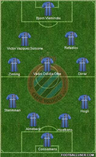 Club Brugge KV Formation 2011