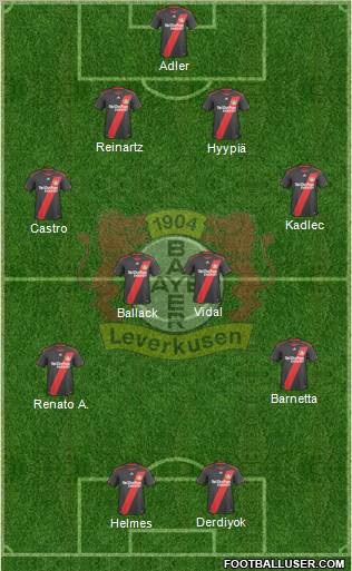 Bayer 04 Leverkusen Formation 2011