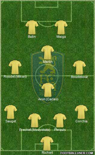 FC Sochaux-Montbéliard Formation 2011