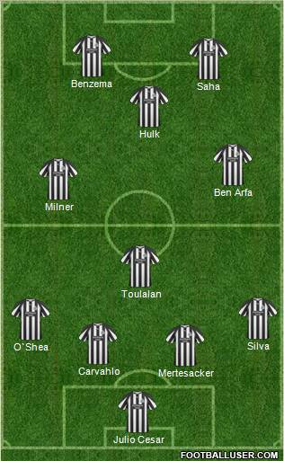 Newcastle United Formation 2011