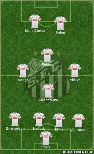 Santos FC Formation 2011