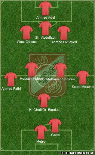 Al-Ahly Sporting Club Formation 2011