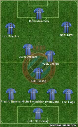 Club Brugge KV Formation 2011