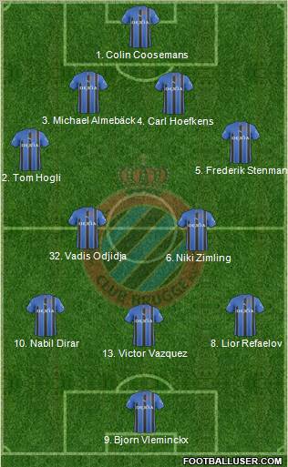 Club Brugge KV Formation 2011