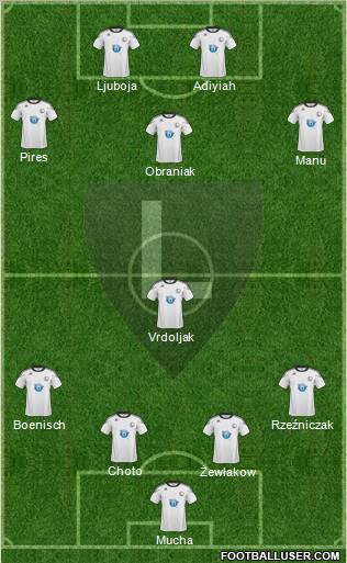 Legia Warszawa Formation 2011