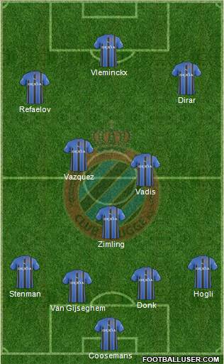 Club Brugge KV Formation 2011