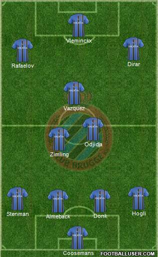 Club Brugge KV Formation 2011