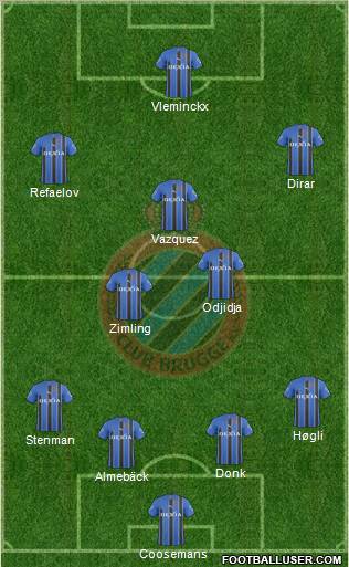 Club Brugge KV Formation 2011