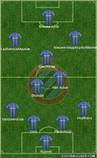 Club Brugge KV Formation 2011