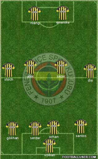 Fenerbahçe SK Formation 2011