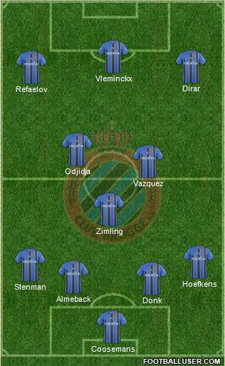 Club Brugge KV Formation 2011