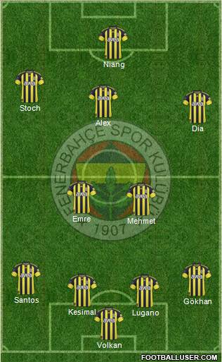 Fenerbahçe SK Formation 2011