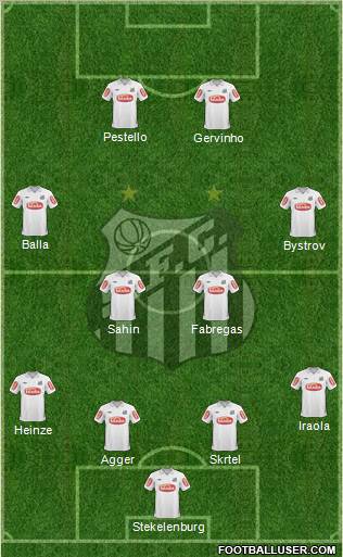 Santos FC Formation 2011