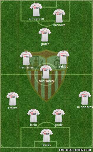 Sevilla F.C., S.A.D. Formation 2011