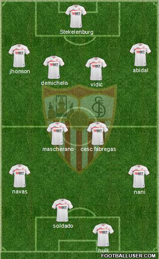 Sevilla F.C., S.A.D. Formation 2011