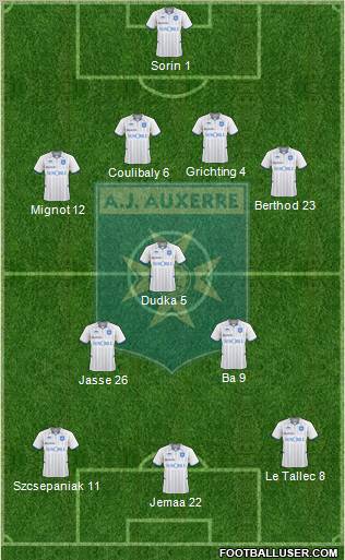 A.J. Auxerre Formation 2011