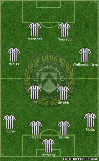 Udinese Formation 2011