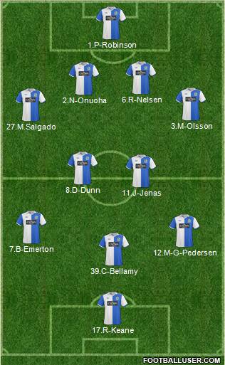 Blackburn Rovers Formation 2011