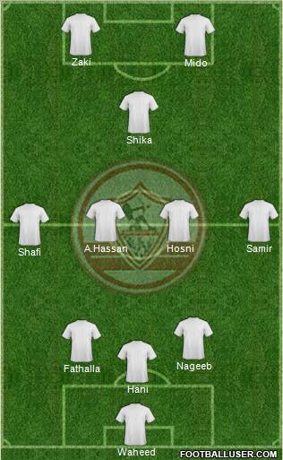 Zamalek Sporting Club Formation 2011