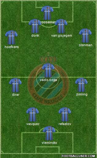 Club Brugge KV Formation 2011