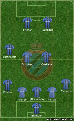 Club Brugge KV Formation 2011