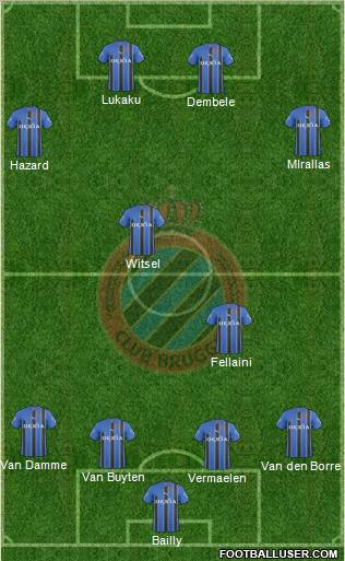 Club Brugge KV Formation 2011