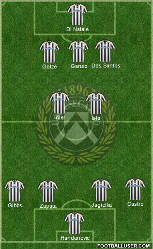 Udinese Formation 2011