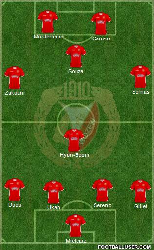 Widzew Lodz Formation 2011