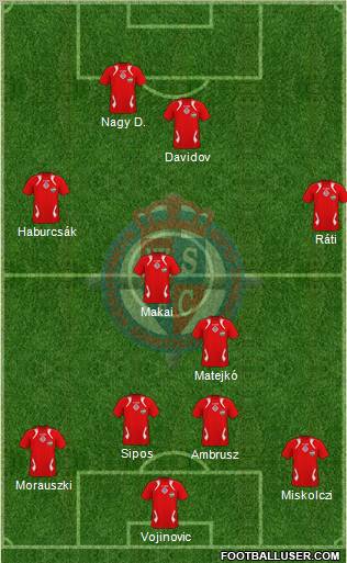 Nyíregyháza Spartacus FC Formation 2011