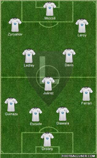 Legia Warszawa Formation 2011