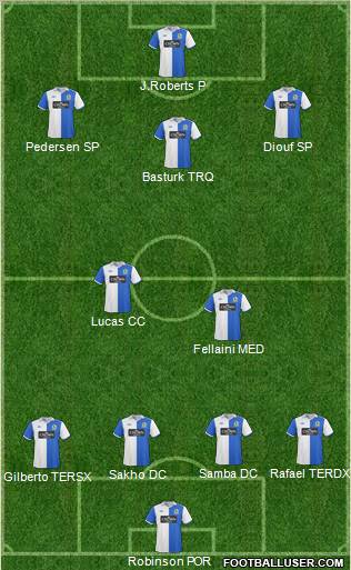 Blackburn Rovers Formation 2011