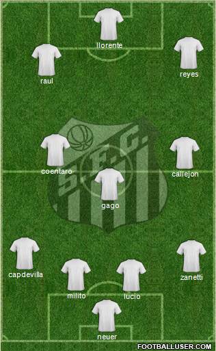 Santos FC (AP) Formation 2011