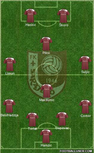 FK Sarajevo Formation 2011