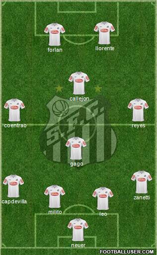 Santos FC Formation 2011