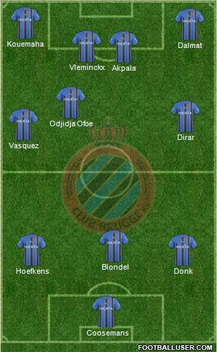 Club Brugge KV Formation 2011