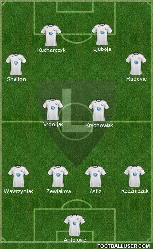 Legia Warszawa Formation 2011