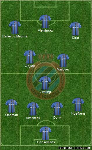 Club Brugge KV Formation 2011