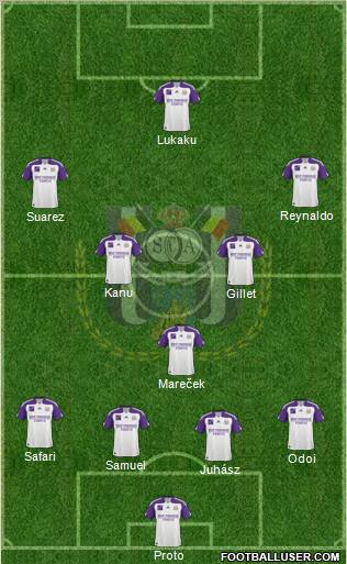 RSC Anderlecht Formation 2011