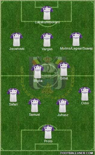 RSC Anderlecht Formation 2011