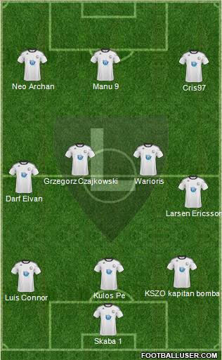 Legia Warszawa Formation 2011