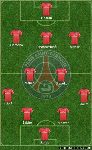 Paris Saint-Germain Formation 2011